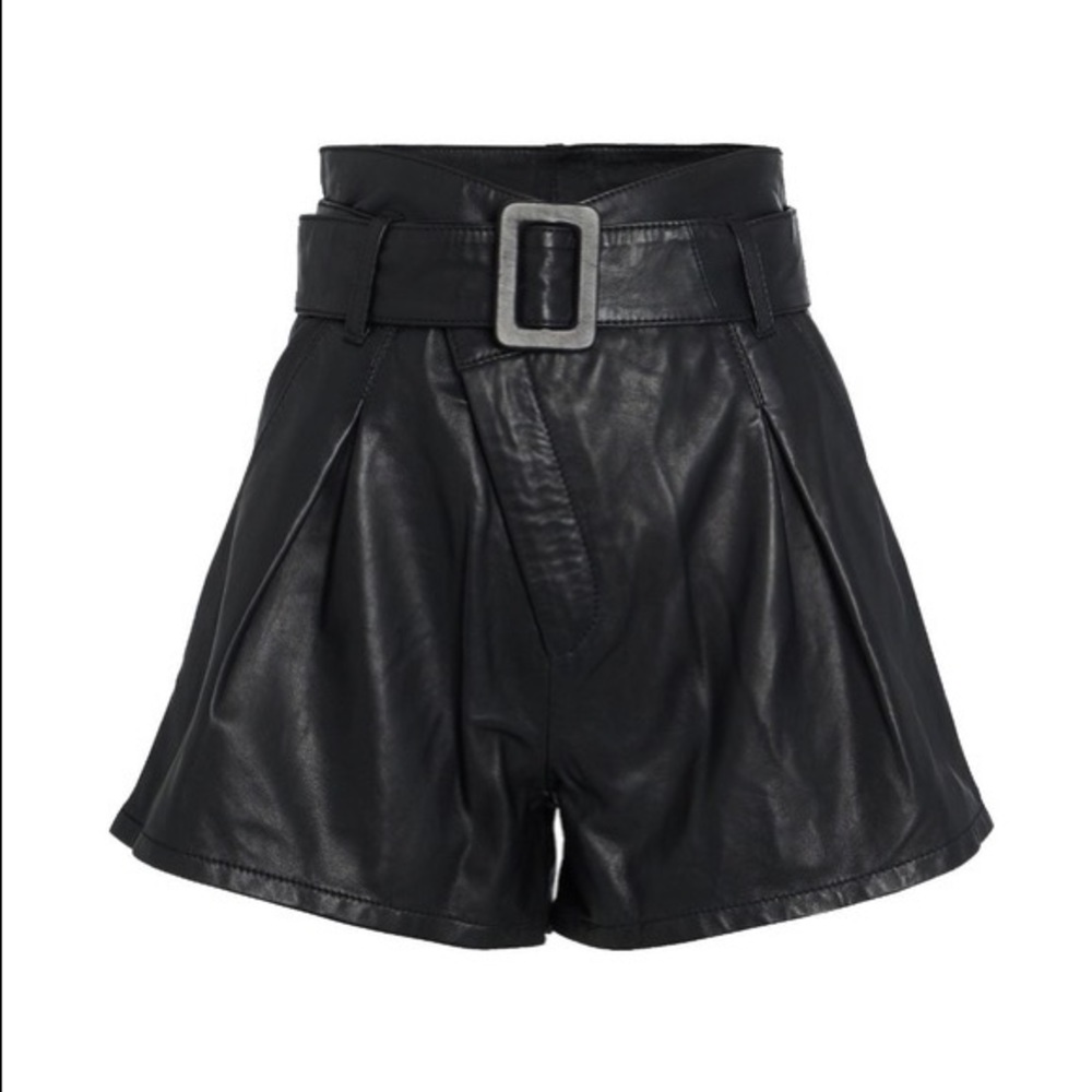 NWT MARISSA WEBB LEVI BELTED LEATHER SHORTS SIZE 10 *I SHIP SAME DAY!*